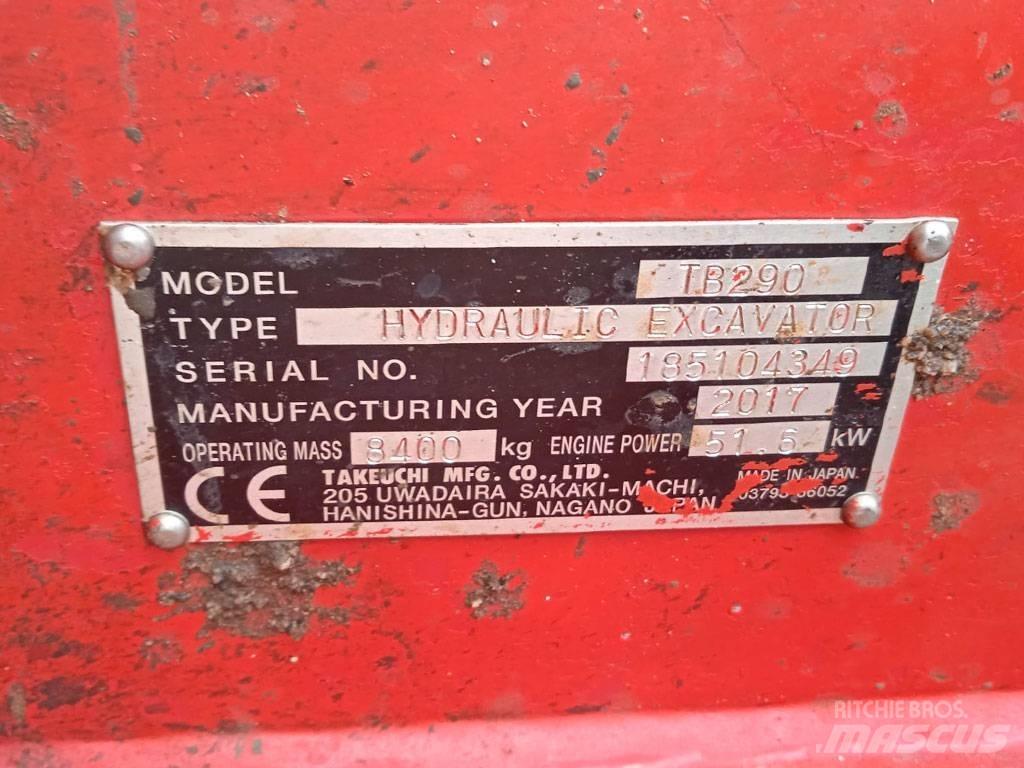 Takeuchi TB290 Εκσκαφάκι (διαβολάκι) < 7t