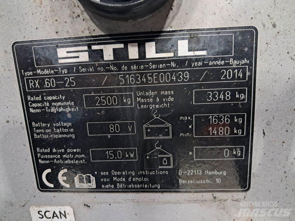 Still RX60-25 Ηλεκτρικά περονοφόρα ανυψωτικά κλαρκ