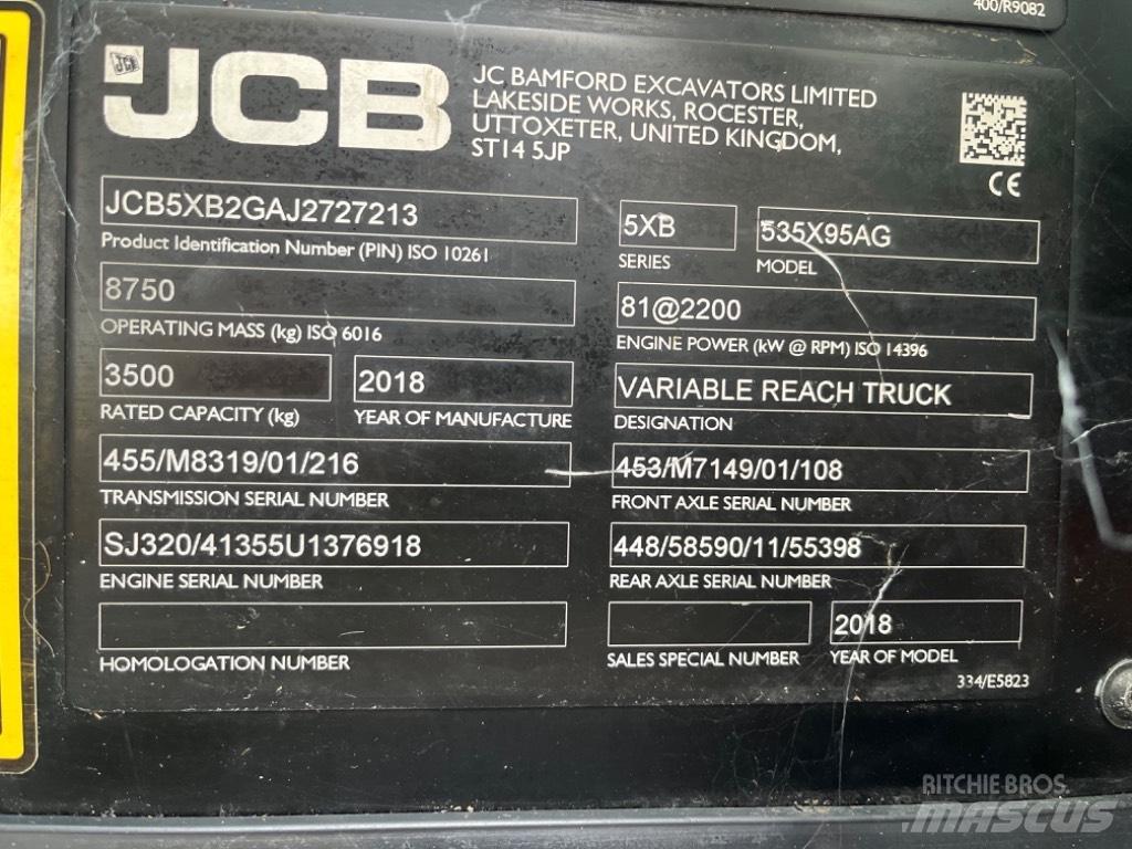 JCB 535-95 Agri Συστήματα τηλεχειρισμού για τη γεωργία
