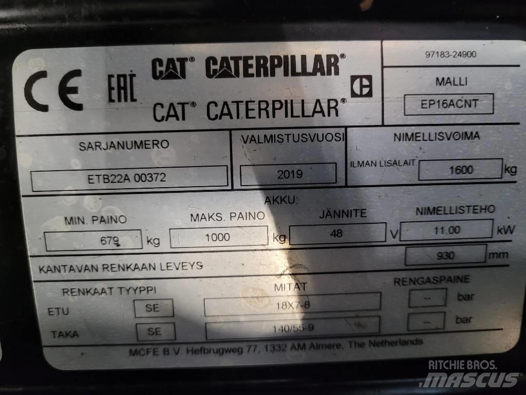 CAT EP16ACNT " OULU " Ηλεκτρικά περονοφόρα ανυψωτικά κλαρκ