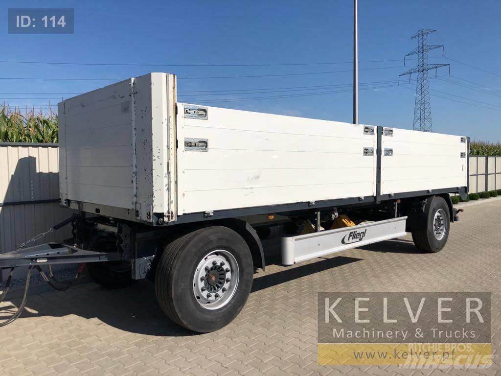 Fliegl ZPS 180 Επίπεδες/πλευρικώς ανοιγόμενες ρυμούλκες