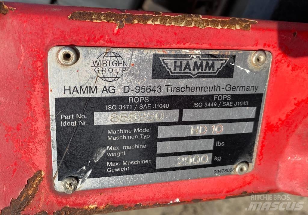 Hamm HD 10 Οδοστρωτήρες διπλού κυλίνδρου