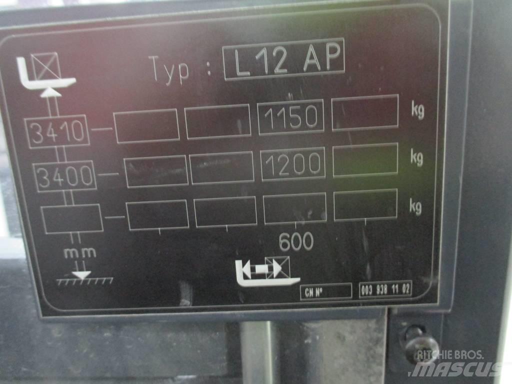 Linde L 12 AP Ηλεκτρικά παλετοφόρα με ιστό