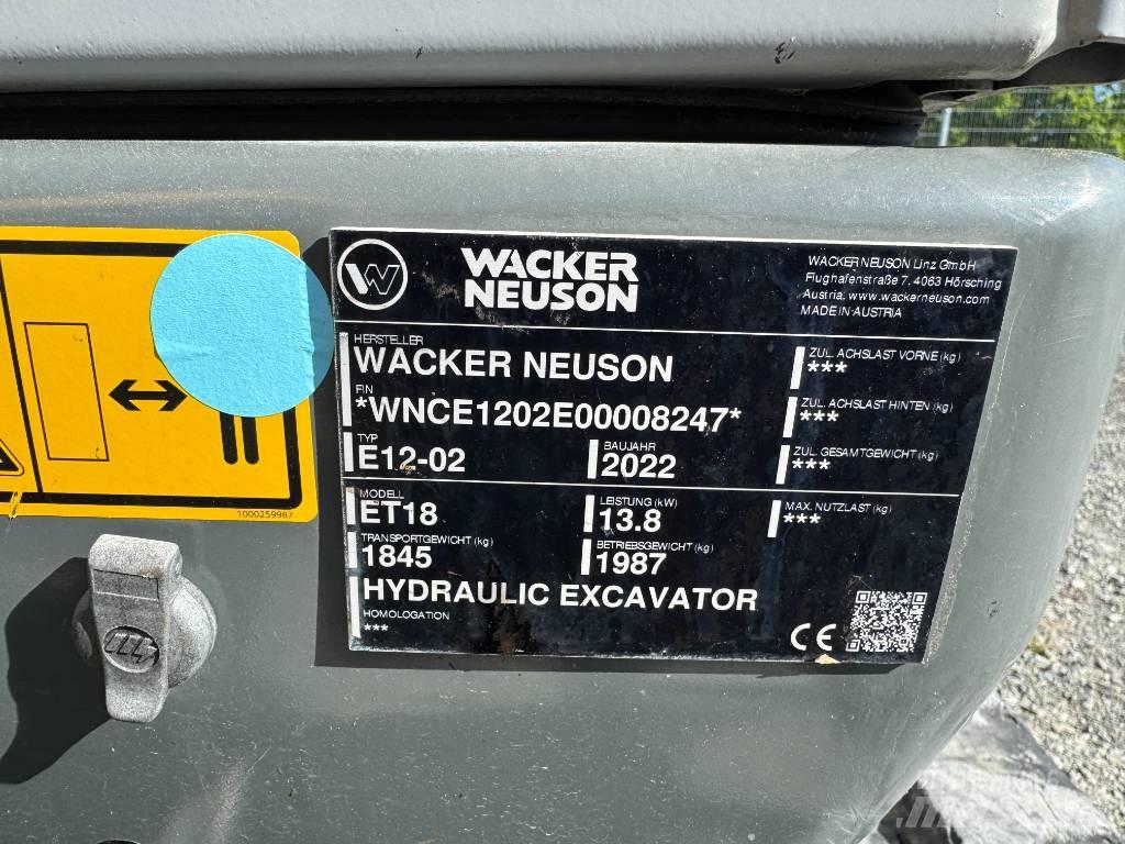 Wacker Neuson ET18 Εκσκαφείς με ερπύστριες