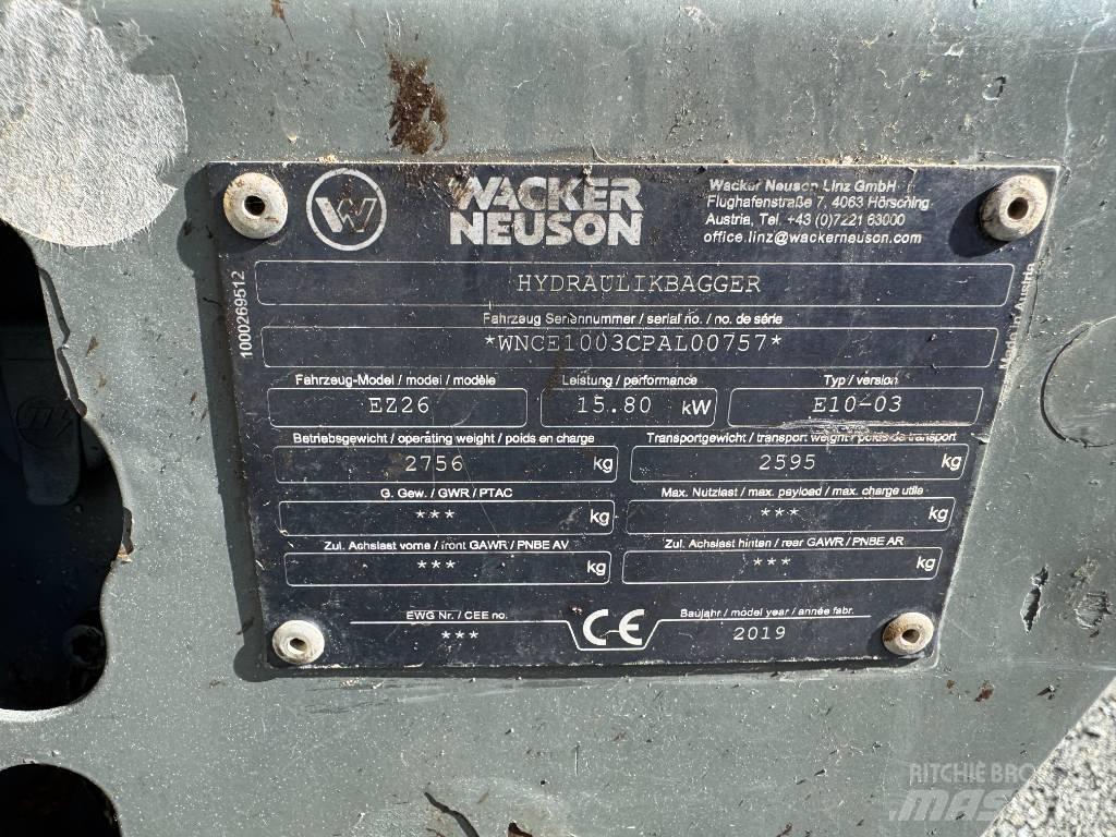 Wacker Neuson EZ26 Εκσκαφείς με ερπύστριες