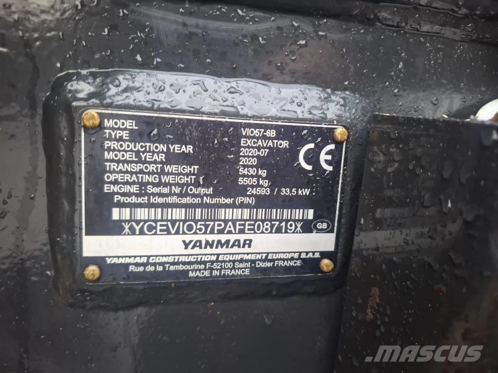 Yanmar Vio 57-6B Εκσκαφάκι (διαβολάκι) < 7t