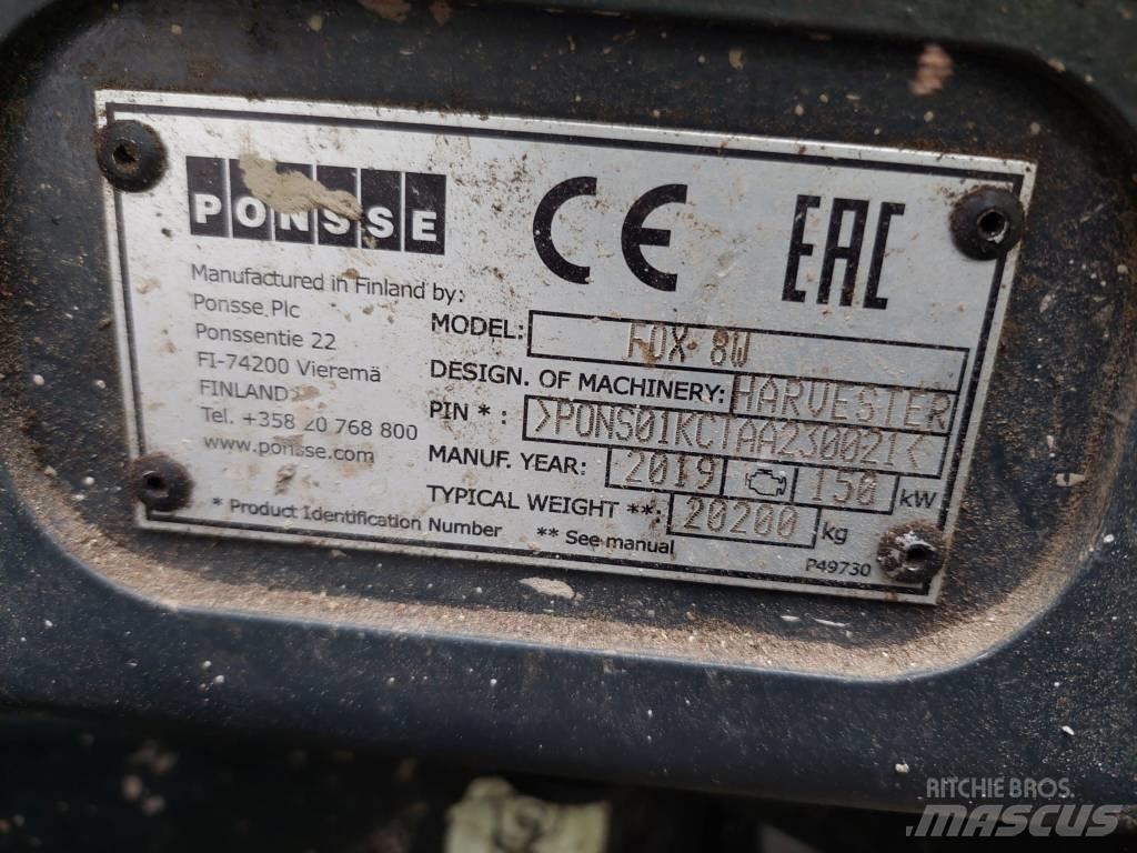 Ponsse FOX 8W Θεριζοαλωνιστικές μηχανές