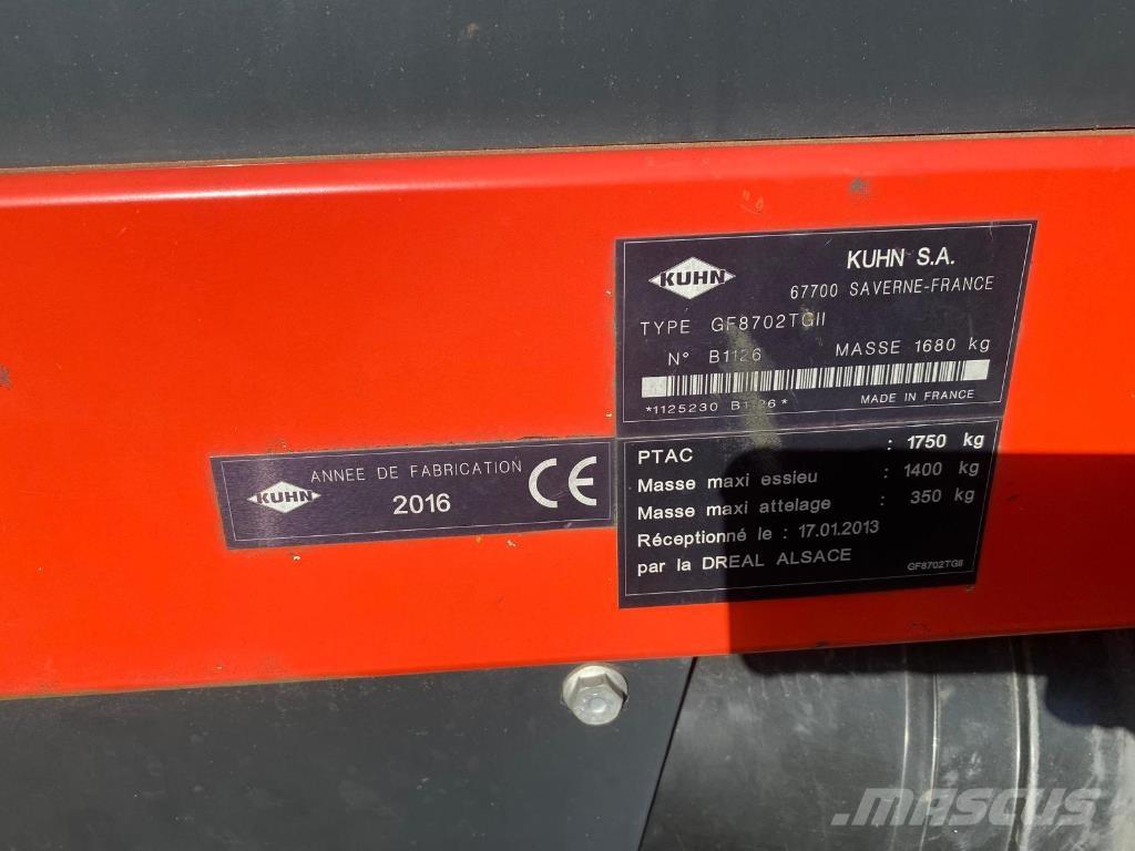 Kuhn GF8702T GII Τσουγκράνες και χορτοξηραντικές μηχανές