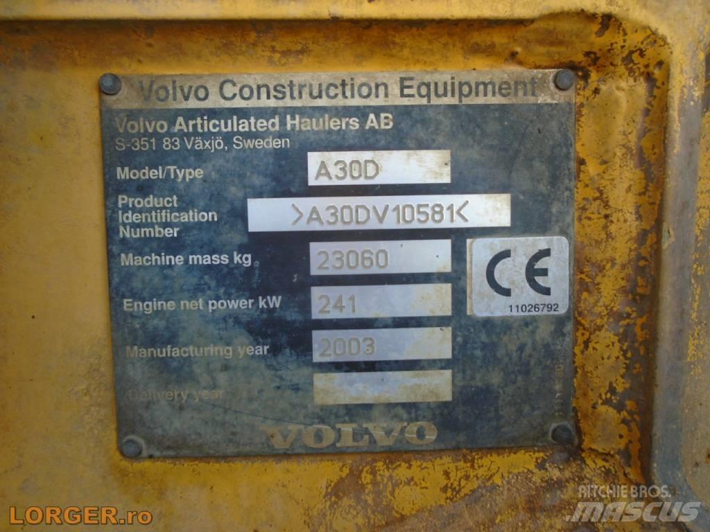 Volvo A 30 D Σπαστό Dump Truck ADT