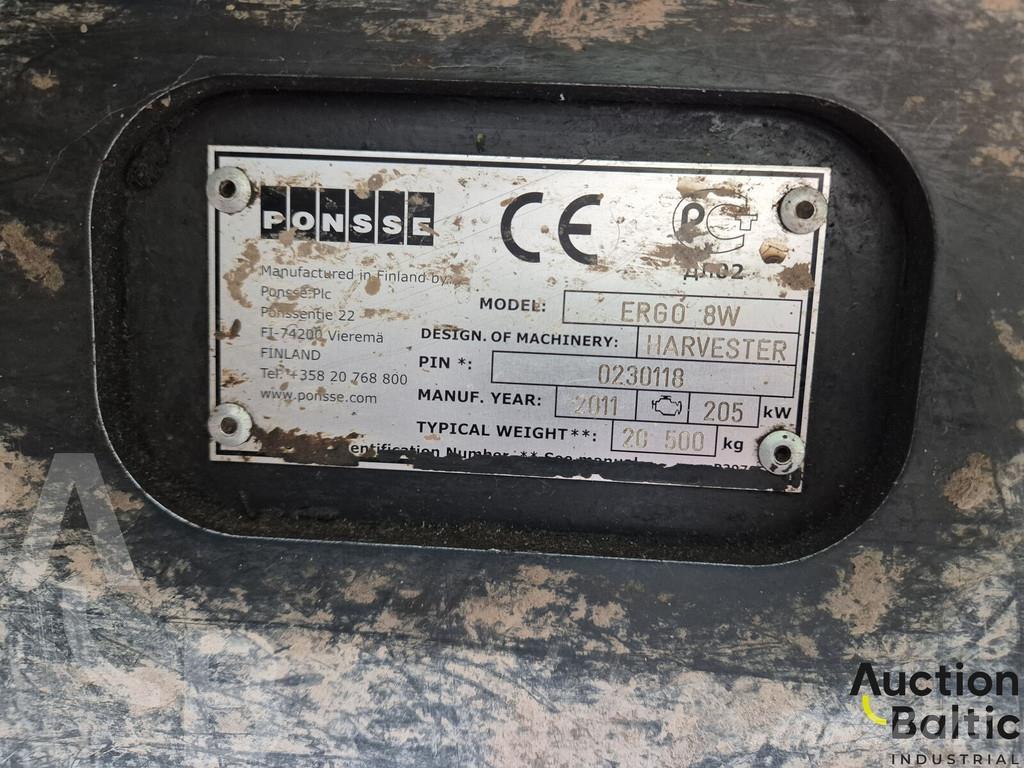 Ponsse Ergo 8W Θεριζοαλωνιστικές μηχανές