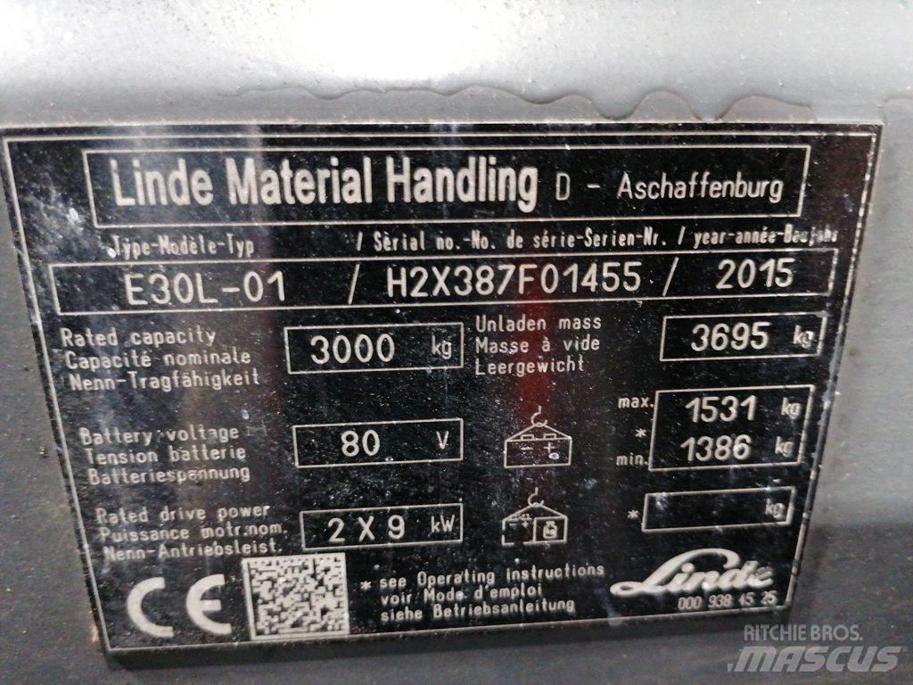 Linde E30L-01 Ηλεκτρικά περονοφόρα ανυψωτικά κλαρκ