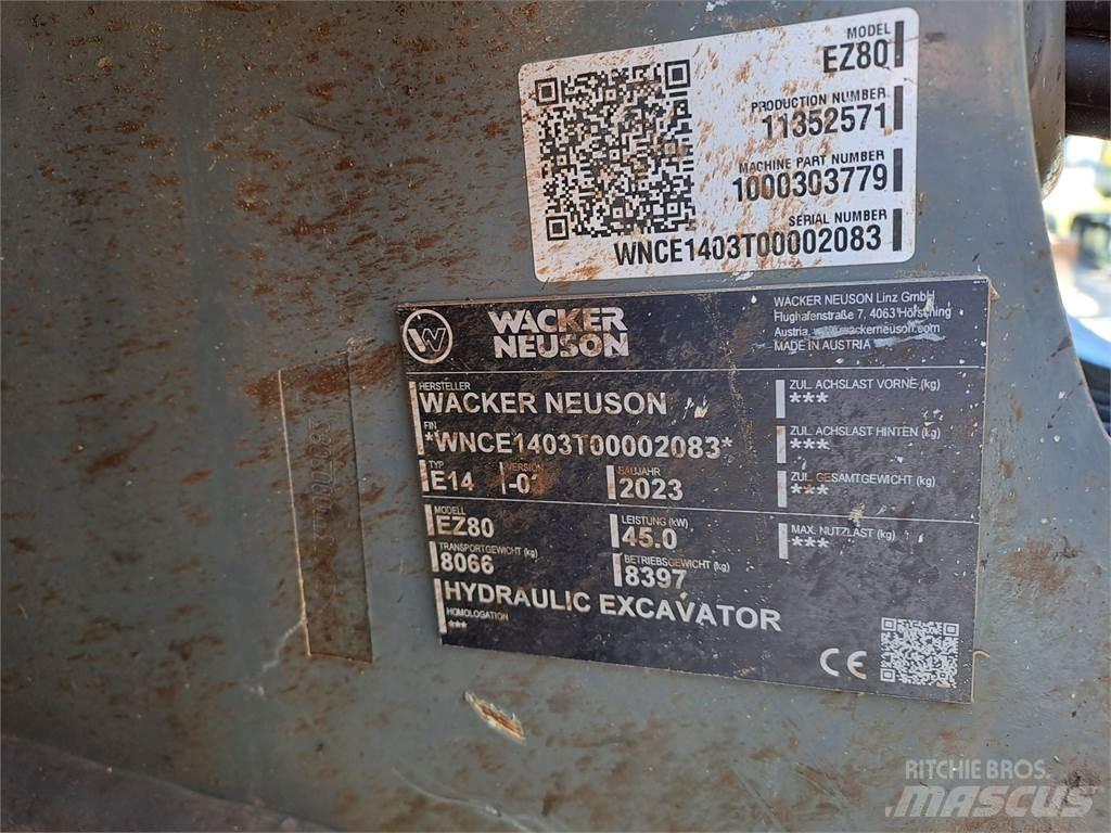 Wacker Neuson EZ80 Εκσκαφείς με ερπύστριες