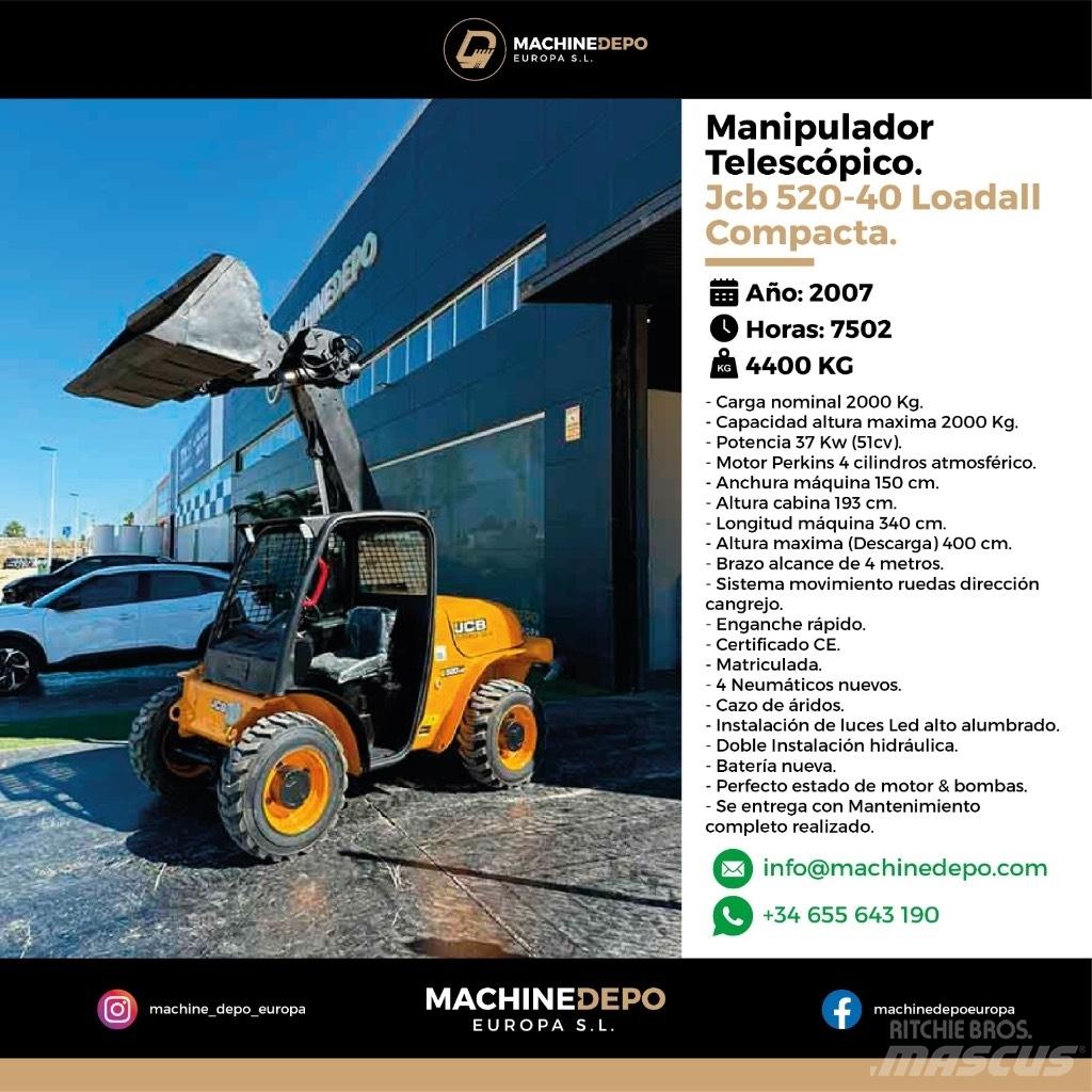 JCB 520-40 Συστήματα τηλεχειρισμού για τη γεωργία