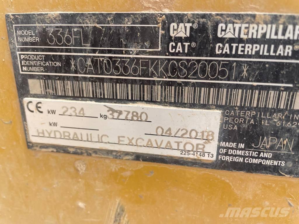 CAT 336FL Εκσκαφείς με ερπύστριες