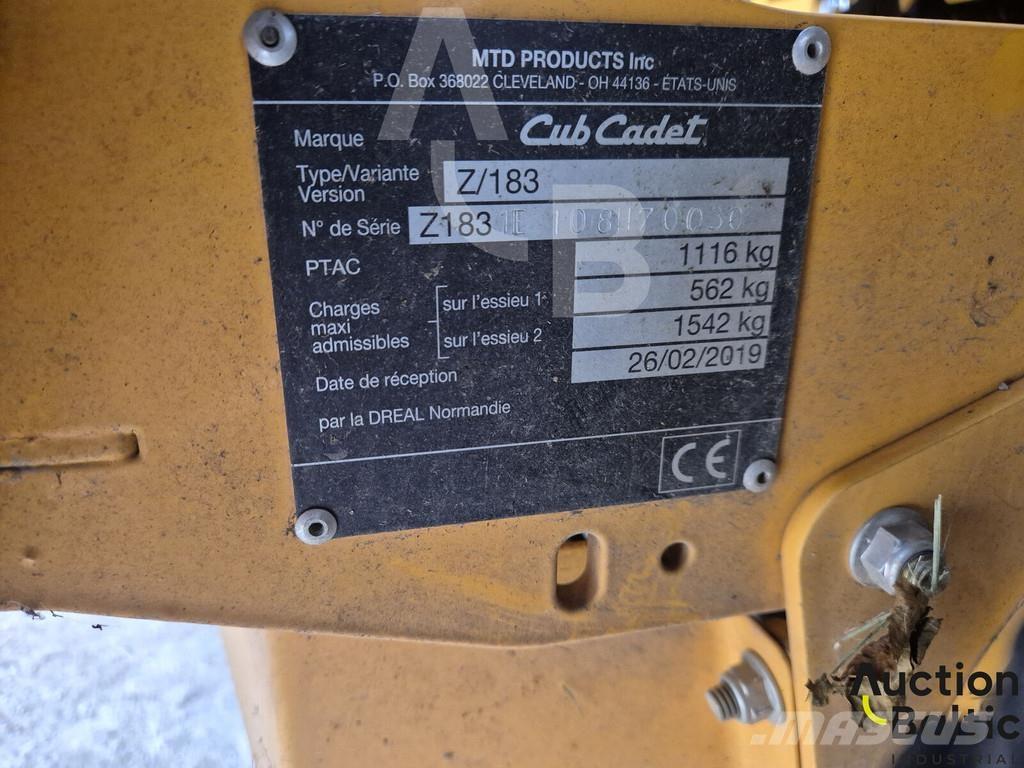 Cub Cadet Z/183 Χορτοκοπτικά με καθιστό χειριστή