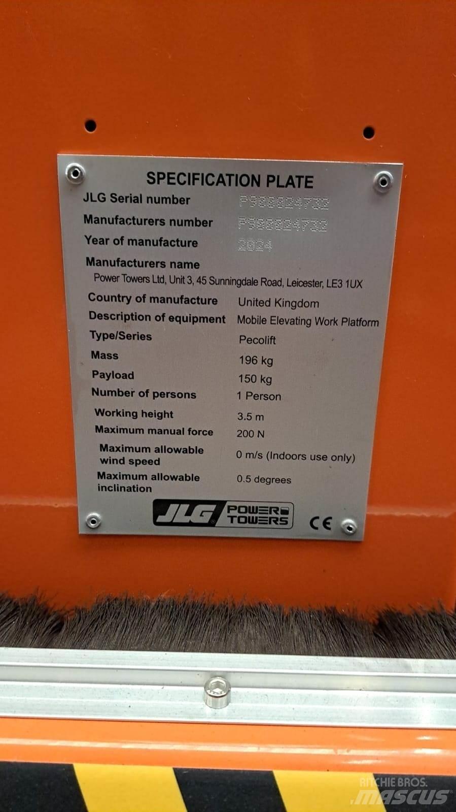 JLG Pecolift Άλλοι ανυψωτήρες και πλατφόρμες