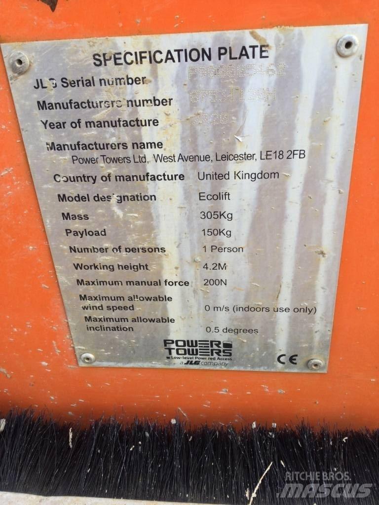 JLG Ecolift 50 Ανυψωτήρες με κατακόρυφους πυλώνες