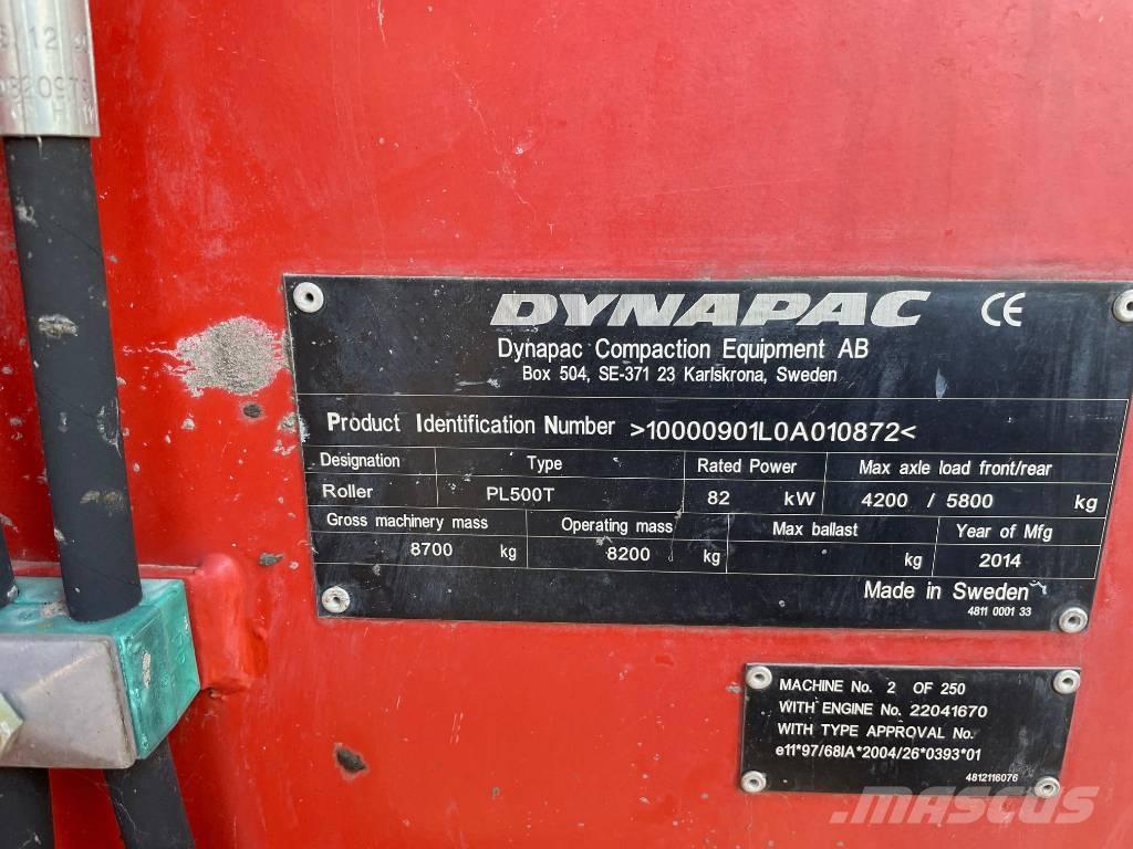 Dynapac PL 500 T Επεξεργασίας επίστρωσης ασφάλτου