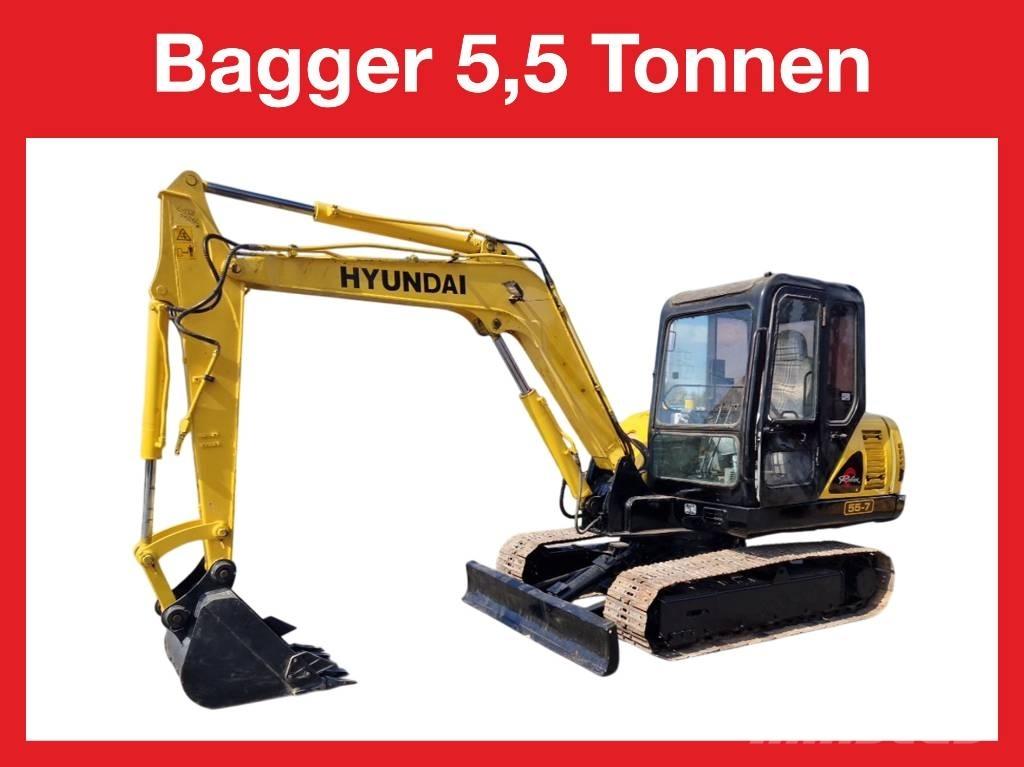 Hyundai R 155-7 Εκσκαφάκι (διαβολάκι) < 7t