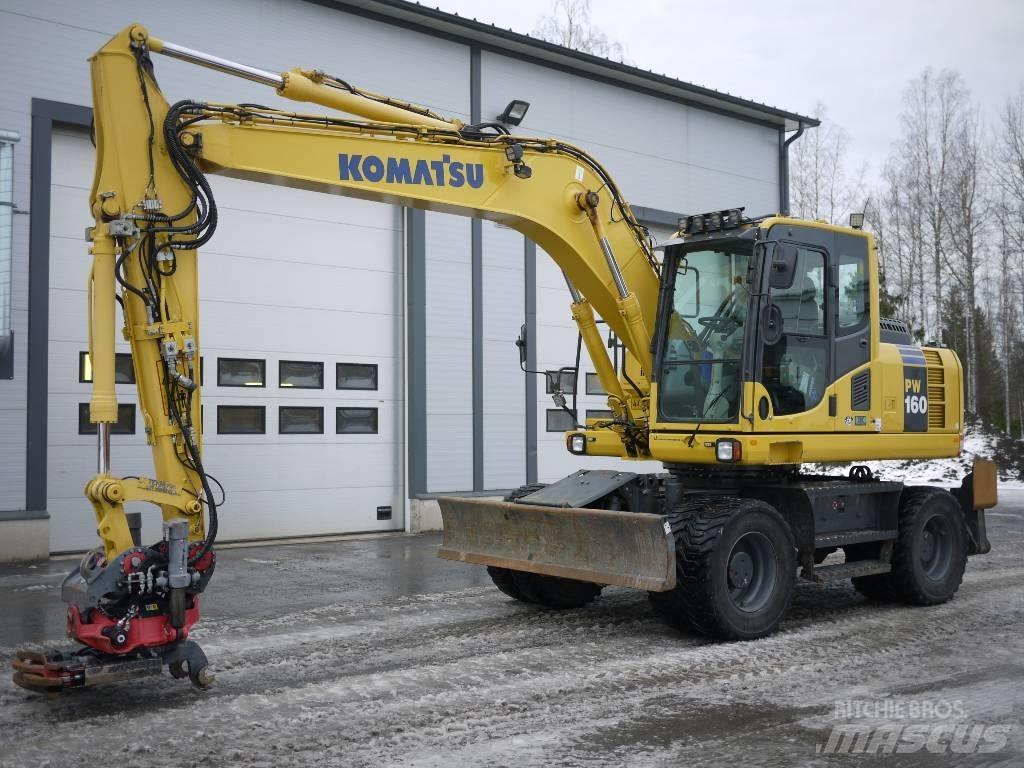 Komatsu PW 160-8 Εκσκαφείς με τροχούς - λάστιχα