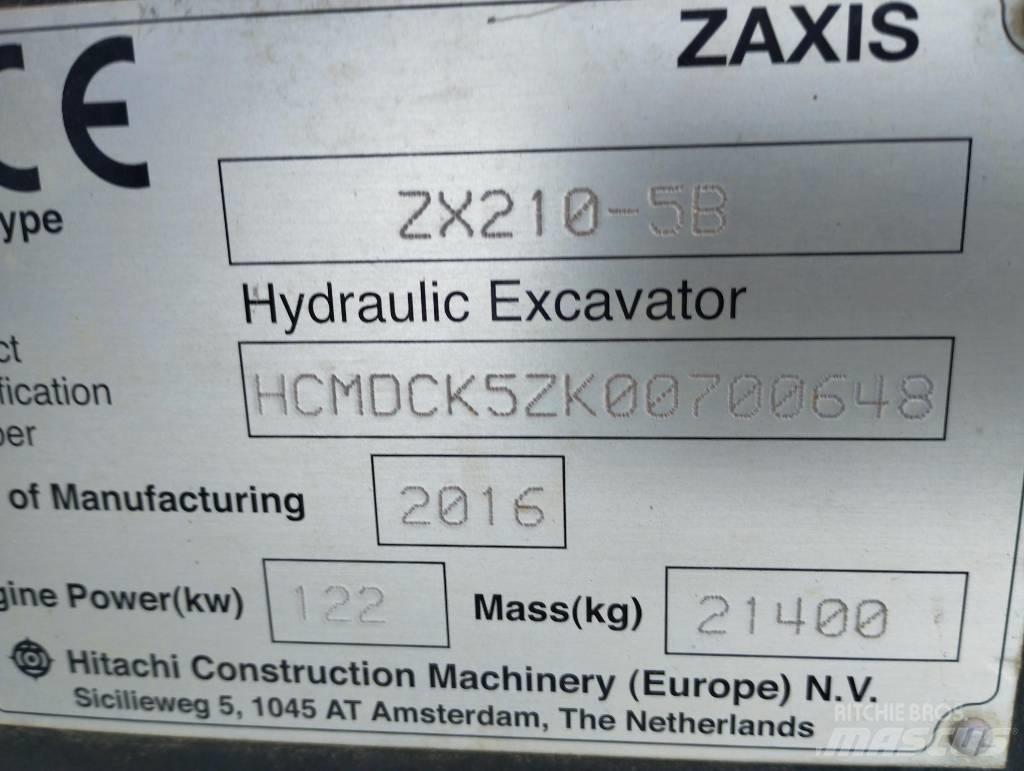 Hitachi ZX 210-5B Εκσκαφείς με ερπύστριες