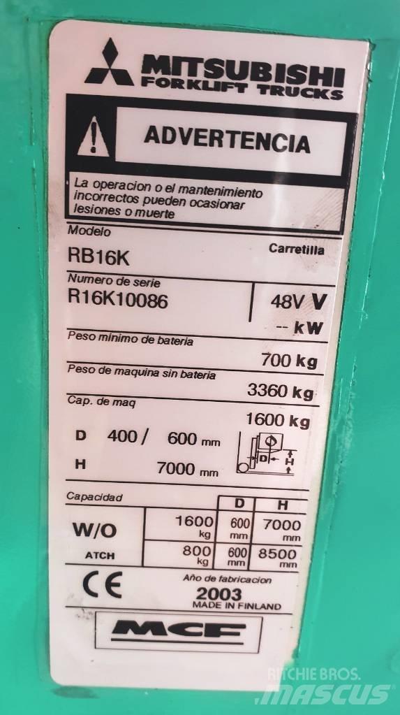 Mitsubishi RB16K Ανυψωτικά στενών δρόμων