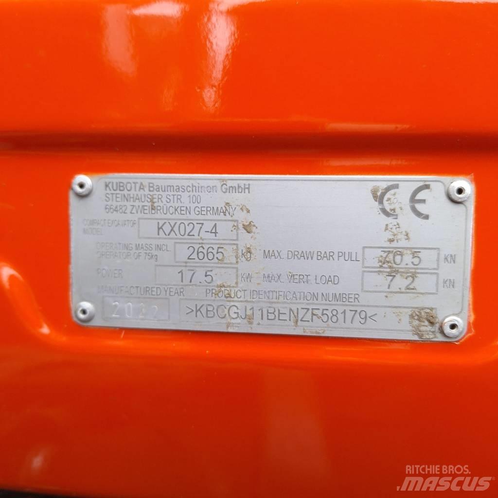 Kubota KX 027 Εκσκαφάκι (διαβολάκι) < 7t