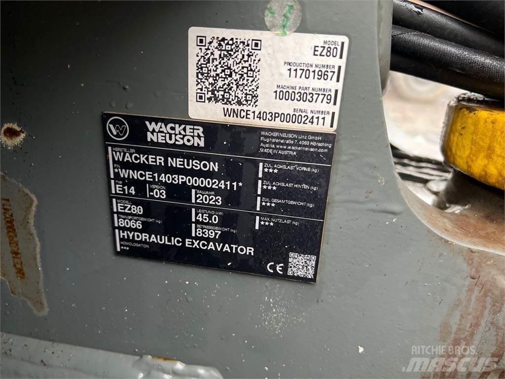 Wacker Neuson EZ80 Εκσκαφείς με ερπύστριες