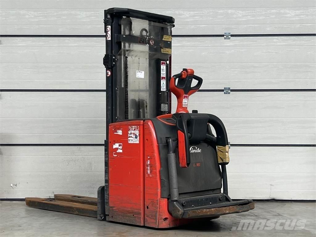 Linde L16AP Παλετοφόρα πεζού χειριστή με ιστό