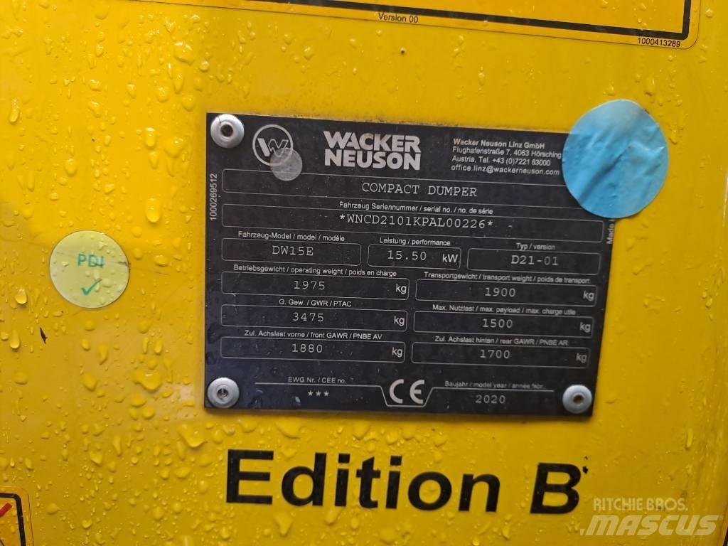 Wacker Neuson DW15e Dumpers εργοταξίου
