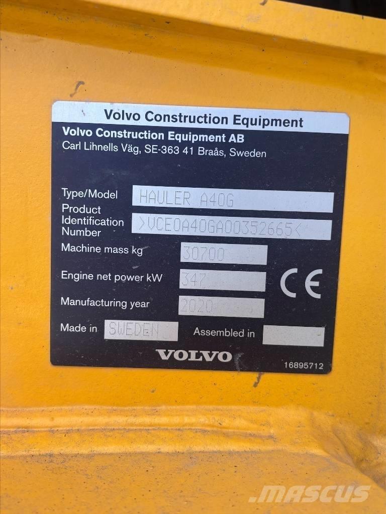 Volvo A40G Σπαστό Dump Truck ADT