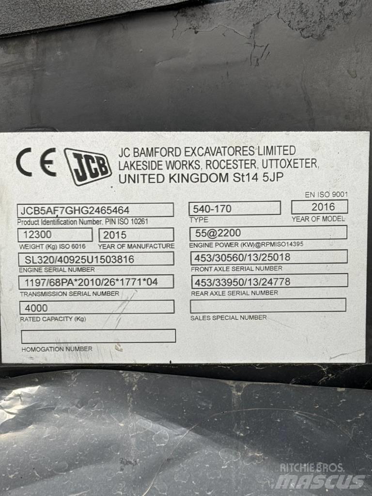 JCB 540-170 Τηλεσκοπικοί ανυψωτές