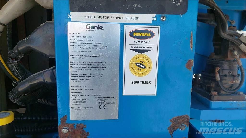 Genie S45 Ανυψωτήρες με τηλεσκοπικό βραχίονα