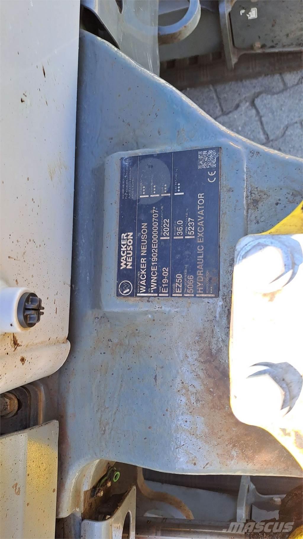 Wacker Neuson EZ50 Εκσκαφείς με ερπύστριες