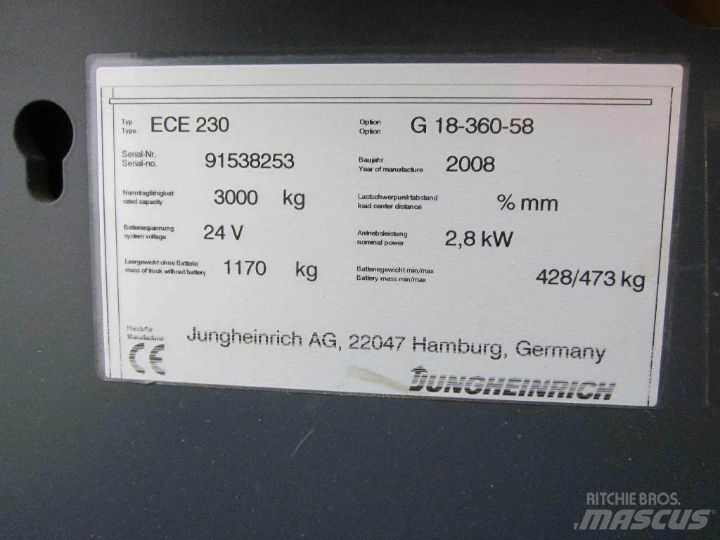 Jungheinrich ECE230 Ηλεκτρικά περονοφόρα ανυψωτικά κλαρκ