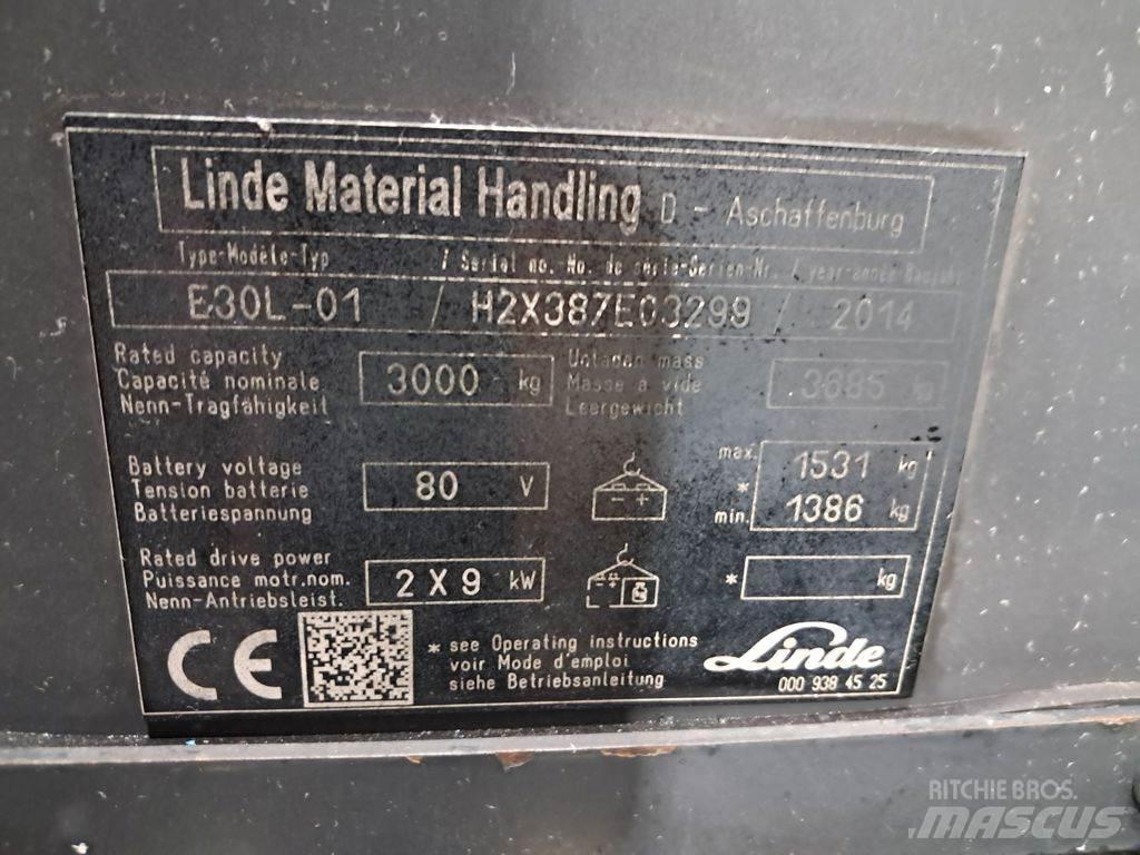 Linde E30L-01 Ηλεκτρικά περονοφόρα ανυψωτικά κλαρκ