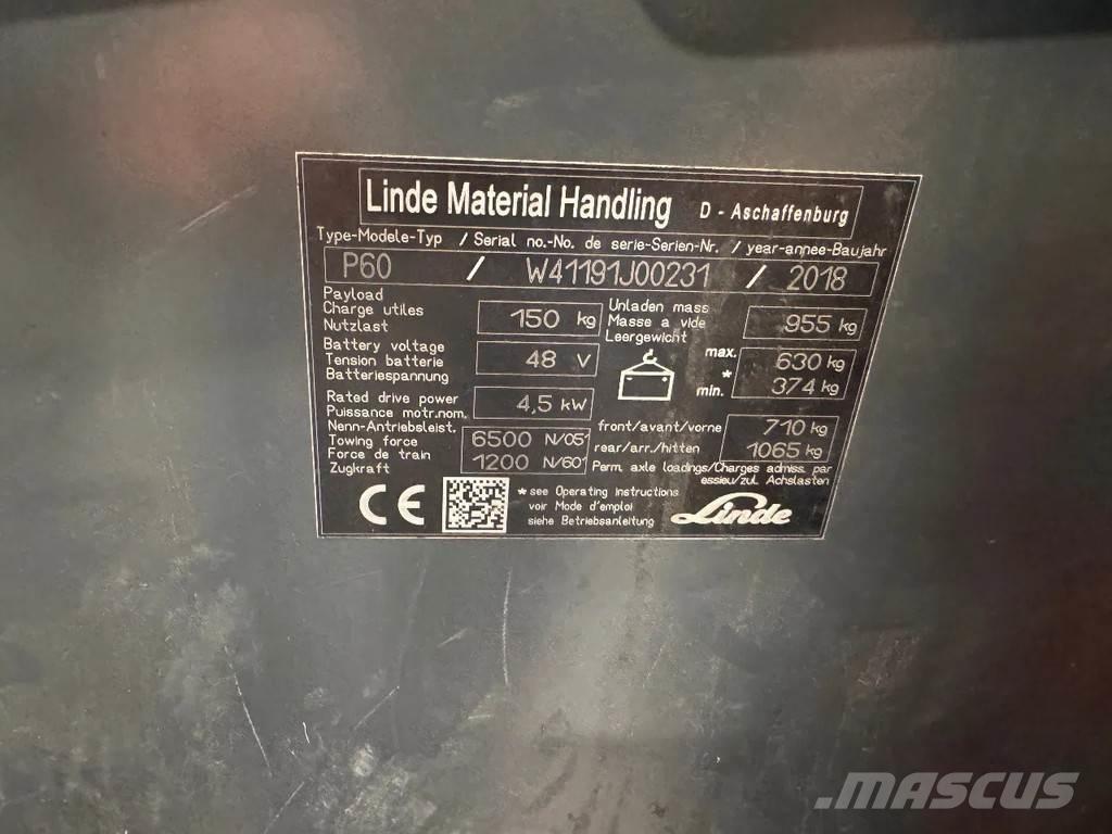 Linde P 60 Χειρισμός Υλικών - Άλλα