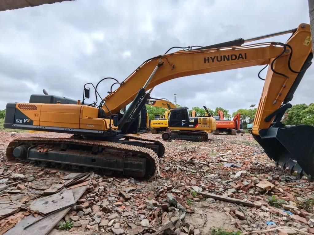 Hyundai Robex 520 VS Εκσκαφείς με ερπύστριες