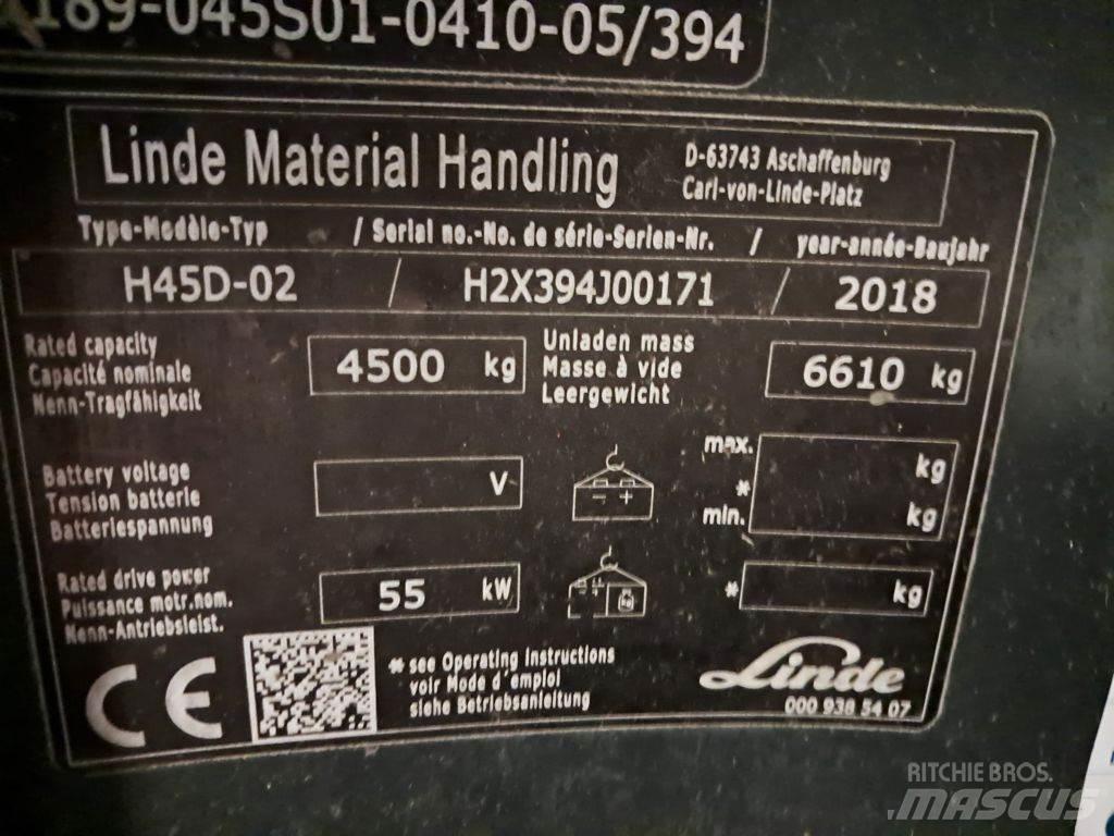 Linde H45D-02 Πετρελαιοκίνητα Κλαρκ