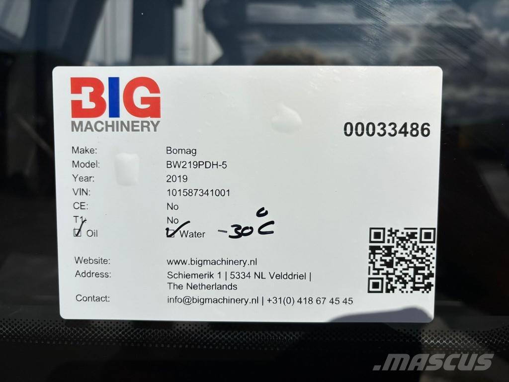 Bomag BW219PDH-5 Οδοστρωτήρες μονού κυλίνδρου