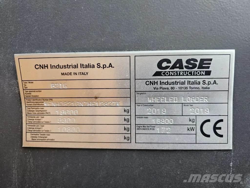 CASE 821G Φορτωτές με λάστιχα (Τροχοφόροι)