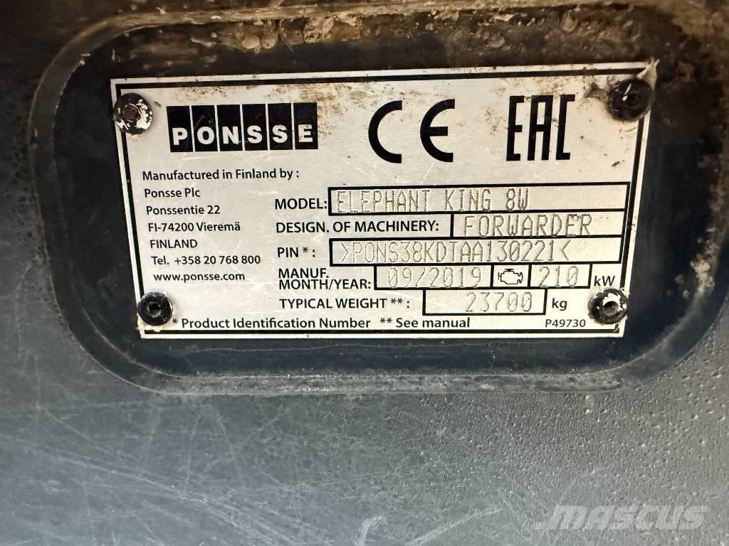 Ponsse Elephant King Μεταφορείς ξυλείας