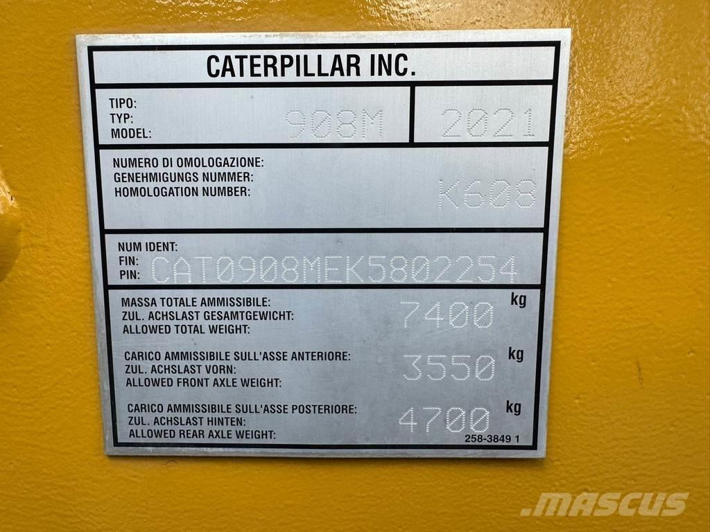 CAT 908M Φορτωτές με λάστιχα (Τροχοφόροι)