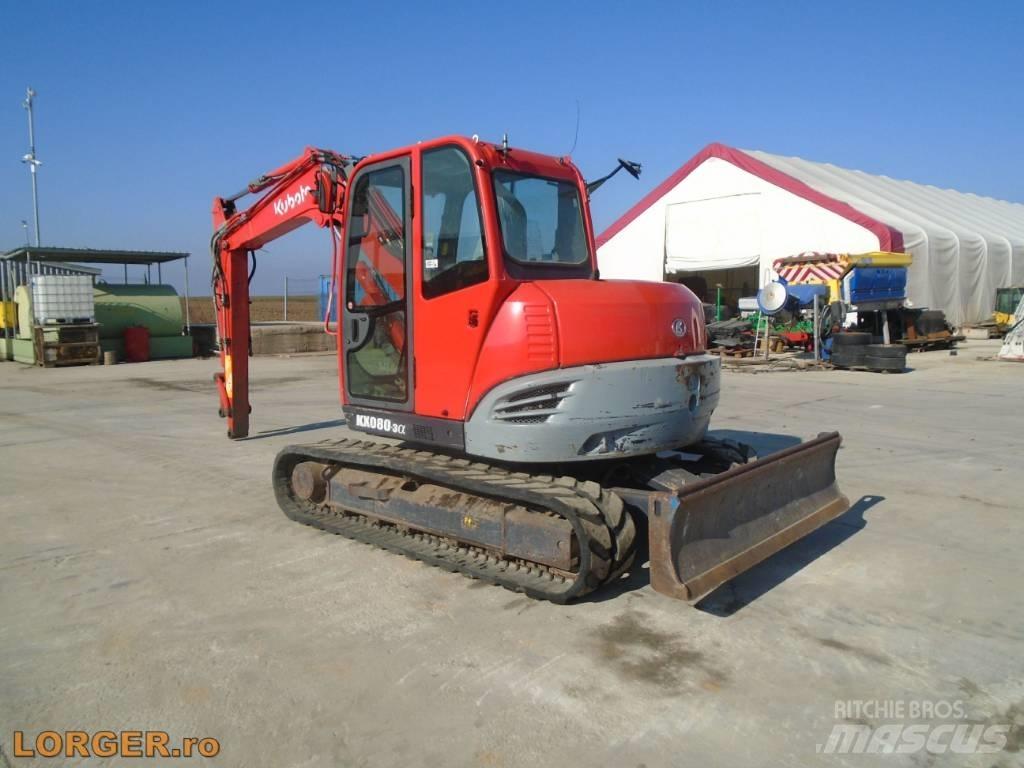 Kubota KX 080-3 Εκσκαφείς με ερπύστριες