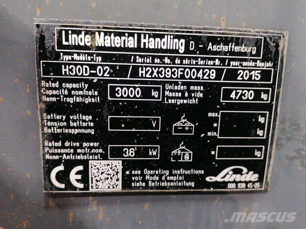 Linde H30D-02 Πετρελαιοκίνητα Κλαρκ