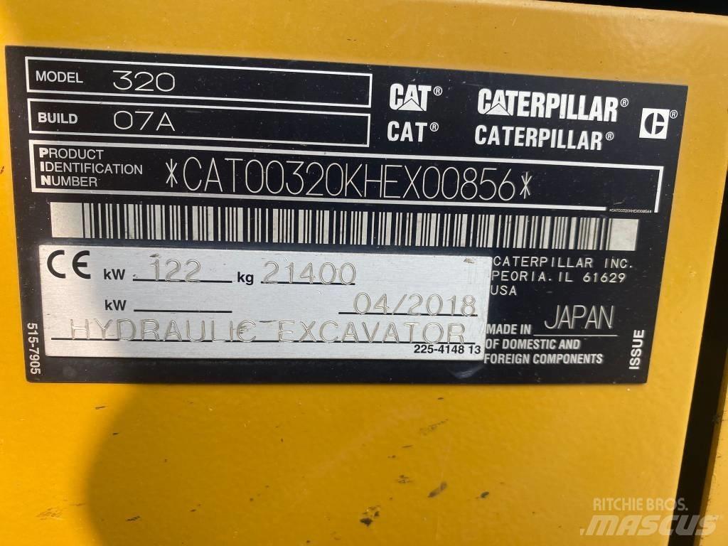 CAT 320 Εκσκαφείς με ερπύστριες