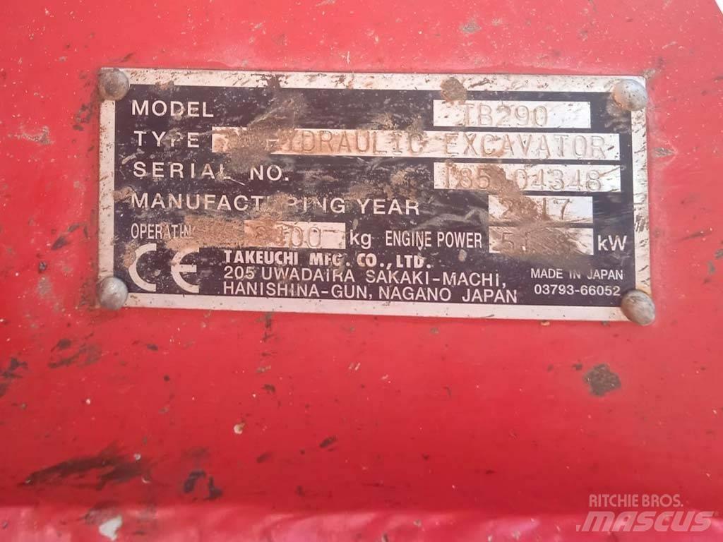 Takeuchi TB290 Εκσκαφάκι (διαβολάκι) < 7t