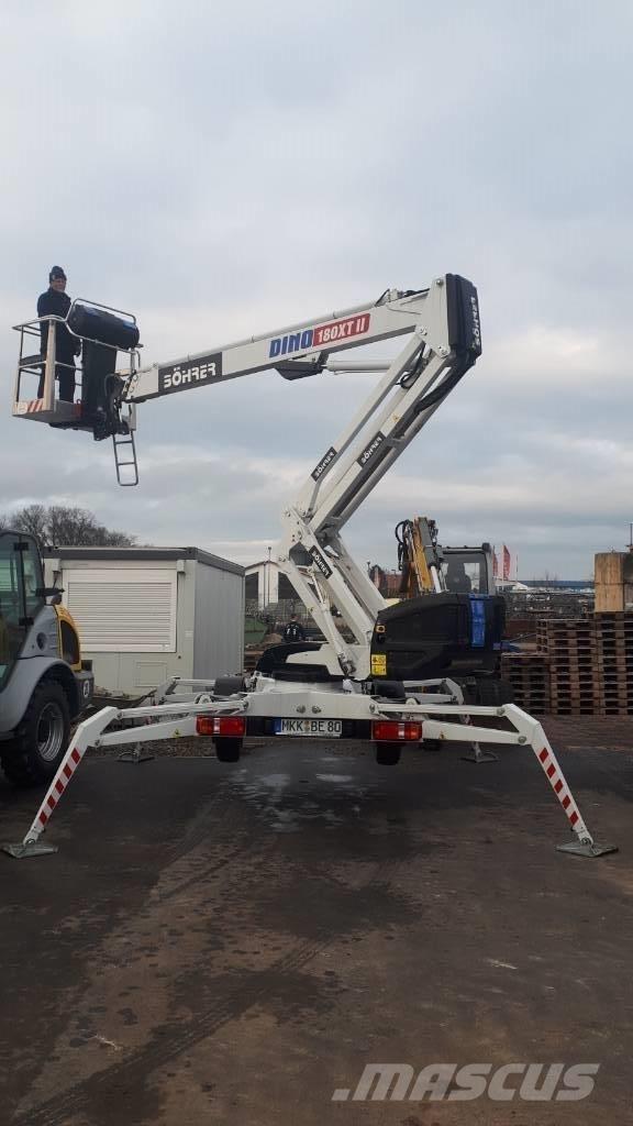 Dino 180 XT II Εναέριες πλατφόρμες τοποθετημένες σε ρυμούλκα