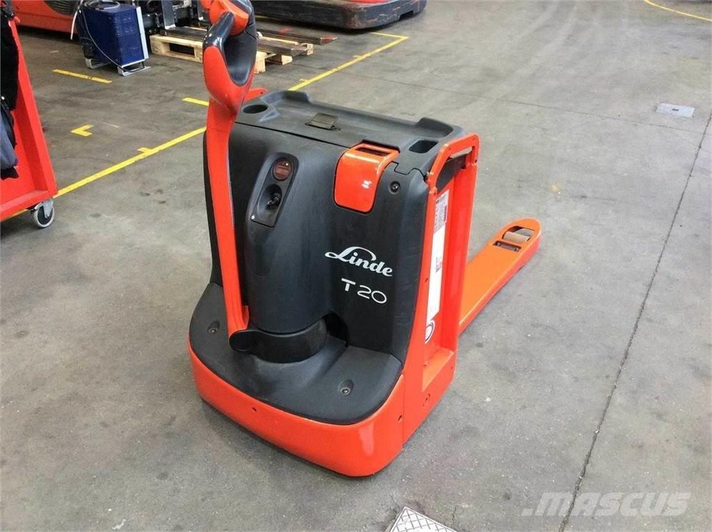 Linde T20 Παλετοφόρα πεζού χειριστή με ιστό