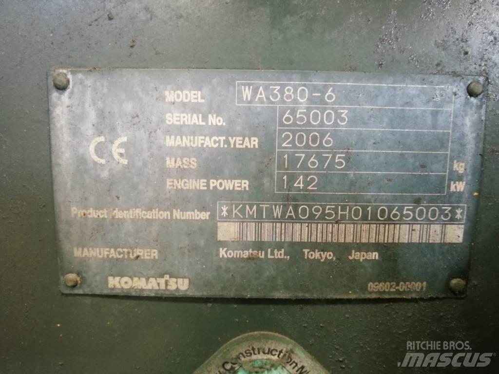 Komatsu WA 380-6 Φορτωτές με λάστιχα (Τροχοφόροι)